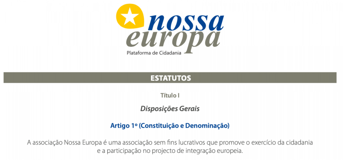 FORMALIZADA ESCRITURA PÚBLICA DA NOSSA EUROPA
