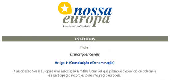 FORMALIZADA ESCRITURA PÚBLICA DA NOSSA EUROPA