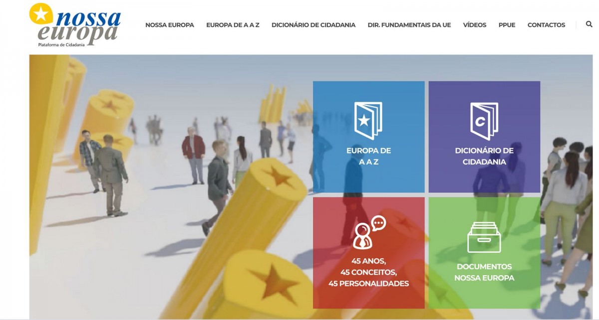 Lançado o site da Nossa Europa: www.nossaeuropa.eu