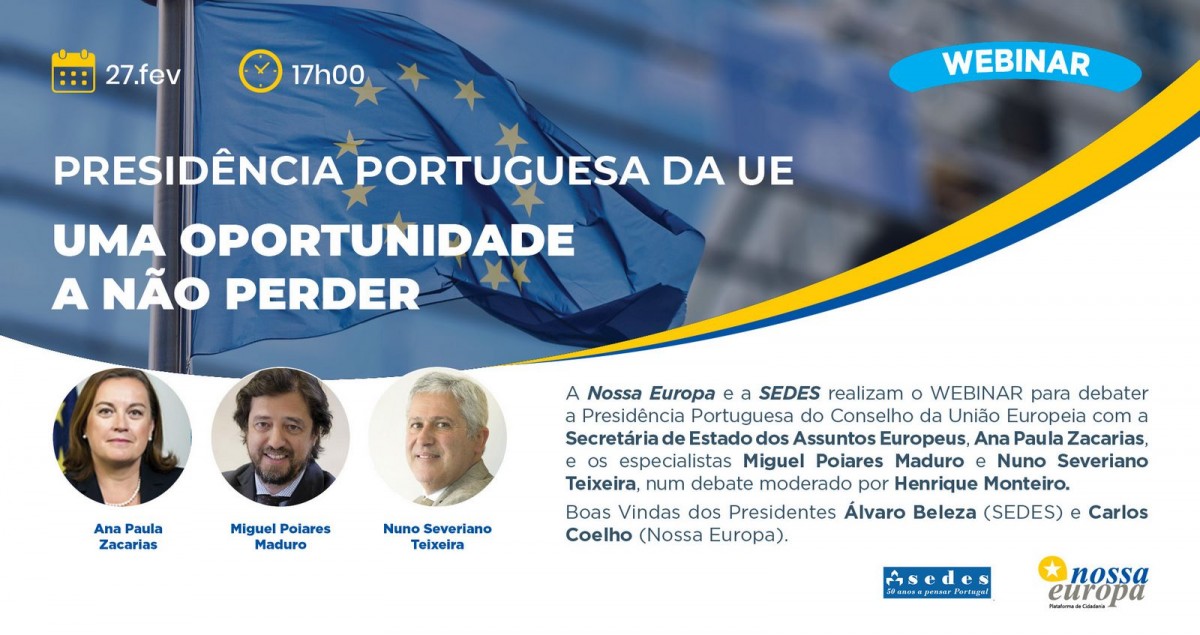 Nossa Europa e SEDES promovem Webinar com a Secretária de Estado dos Assuntos Europeus